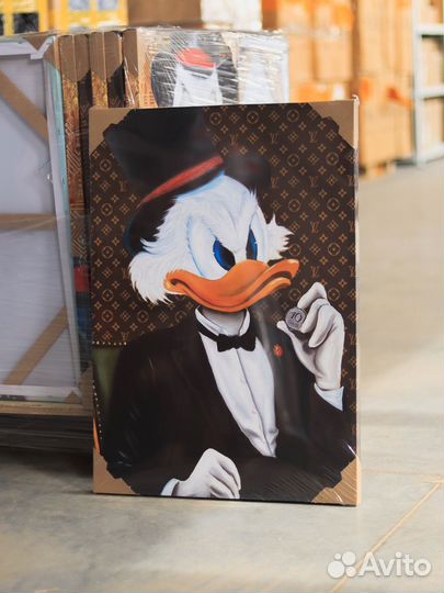 Картина на холсте Scrooge McDuck 50х70см