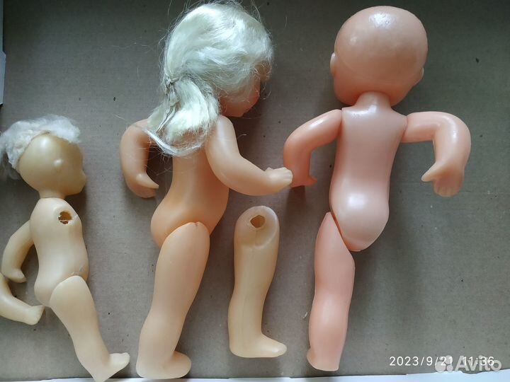 Кукла СССР, паричковая, рельефная.Одним лотом