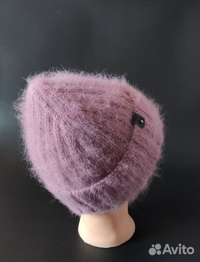 Шапка из ангоры с подкладом из нежного хлопка