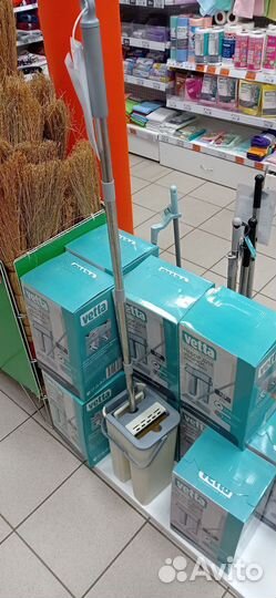 Швабра,ведро с механизмом