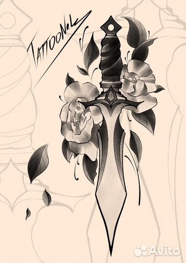 Разработка эскиза тату