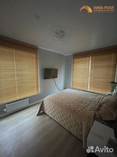 Жалюзи деревянные на заказ на окна пик