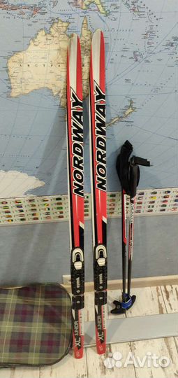 Лыжи беговые детские 120 с креплениями