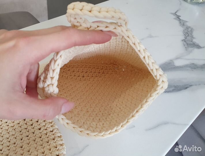 Корзинки для хранения IKEA вязаные