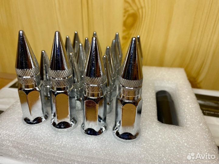 Гайки Пики 12*1.5 Стальные Хром. 80мм