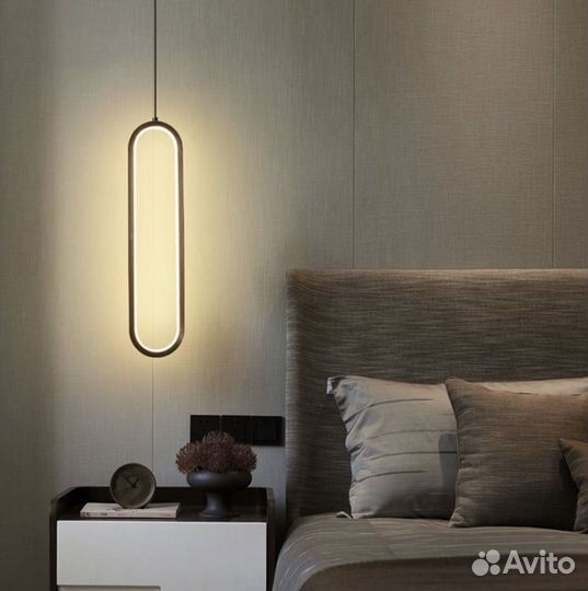 Светильник подвесной (цвет черный и золотой)