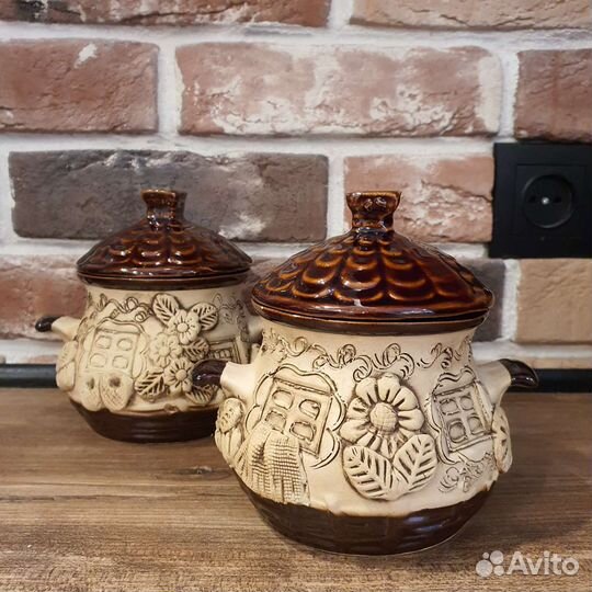 Два горшочка для запекания 2шт