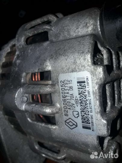 Генератор на рено логан 1 без гура