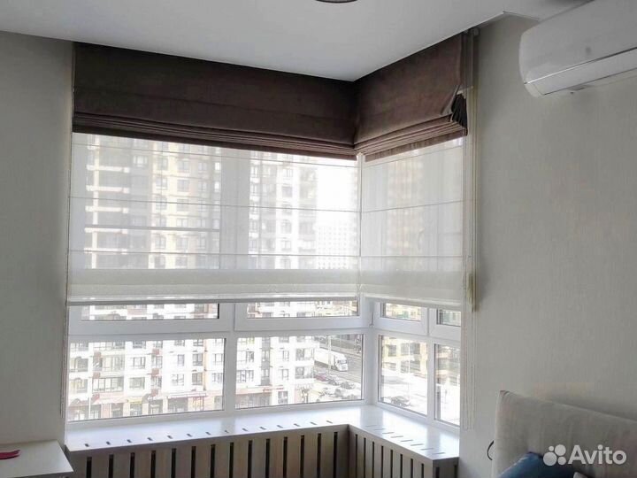 Римские шторы на проем