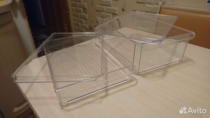 Набор пластиковых органайзеров для холодильника