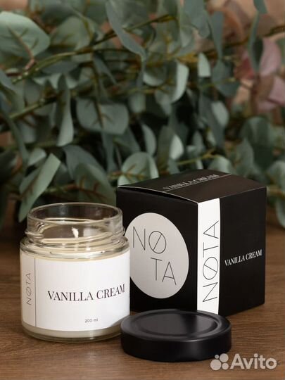 Свеча ароматическая Nota Vanilla cream, 200 мл