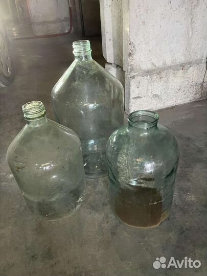 Бутылка стеклянная 20 литров