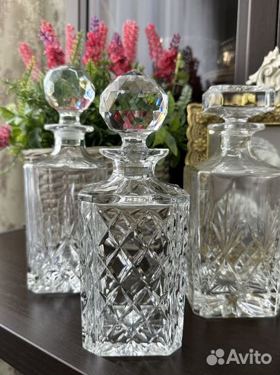 Хрустальные штофы Англия