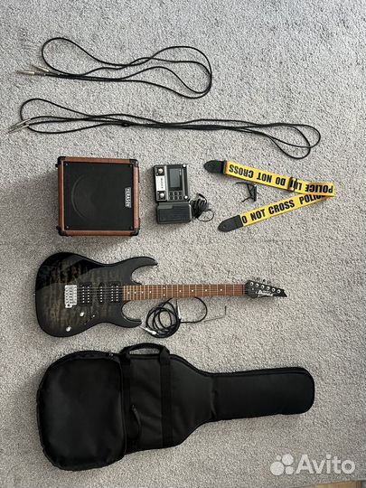 Электрогитара ibanez gio GRX70QA с комбиком бу