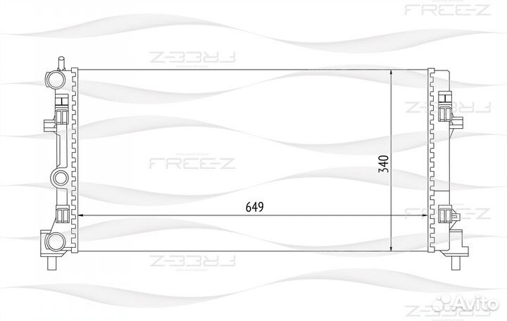 Радиатор free-Z KK0187