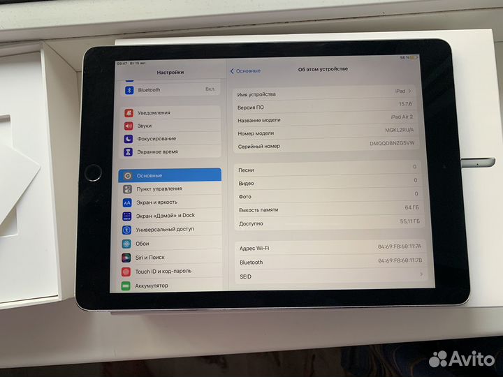 iPad air 2 64gb RU