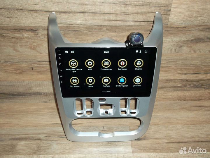 Магнитола Renault Logan Android с камерой