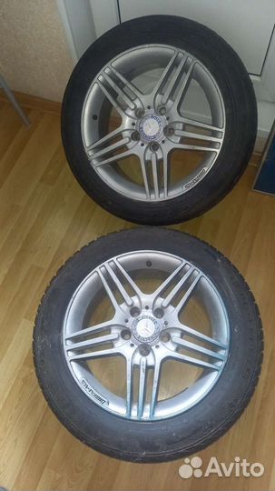Литые диски /шины 205/55 r16 на mercedes