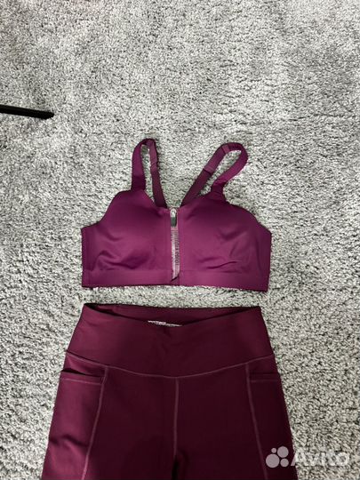 Спортивный комплект для фитнеса лосины+топ