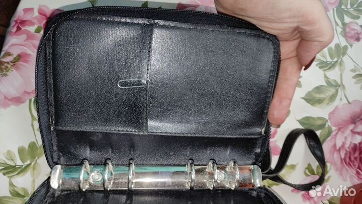 Барсетка мужская, кошелек ежедневник на кольцах