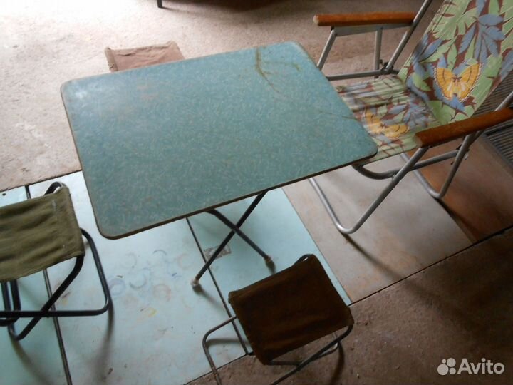Стол стул складной турист СССР