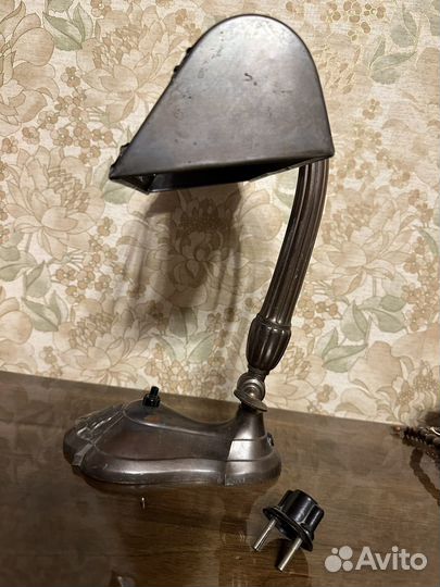Лампа настольная винтаж латунь