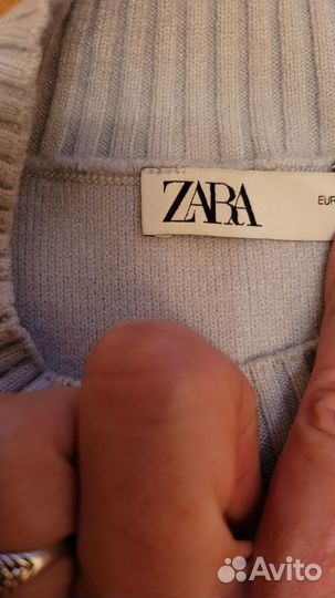 Костюм zara нежно голубого цвета