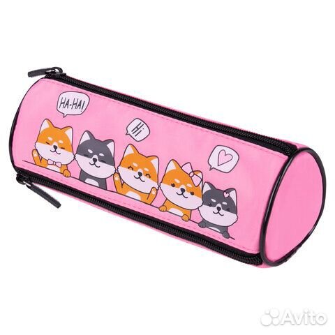 Пенал brauberg, 3 отделения, нейлон, 21х7х7 см, Pu