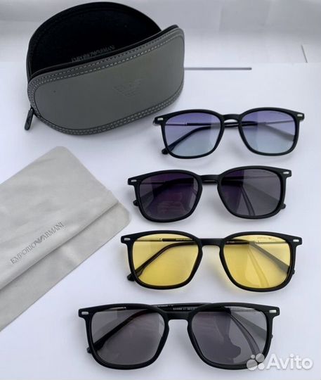 Очки Emporio armani желтые поляризационные