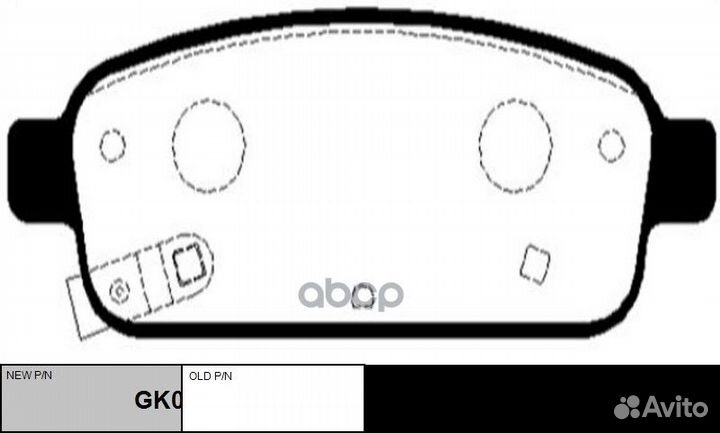 Колодки тормозные дисковые задние Opel Astra, C