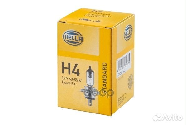 Лампа Hella H4 12V 60/55W 8GJ 002 525-131 hella