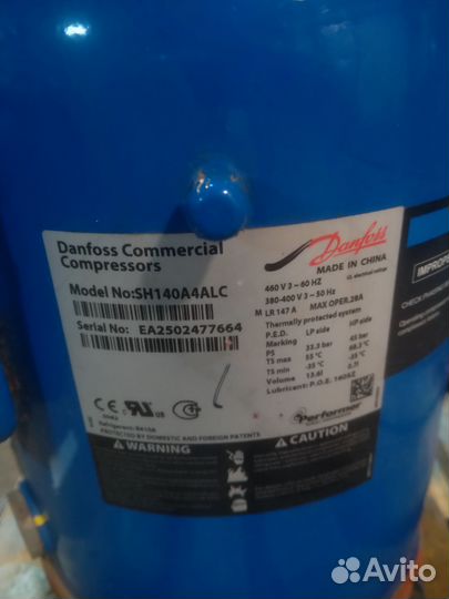 Компрессор danfoss SH140A4ALC