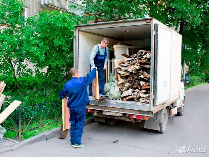 Вывоз мусора газель, контейнер