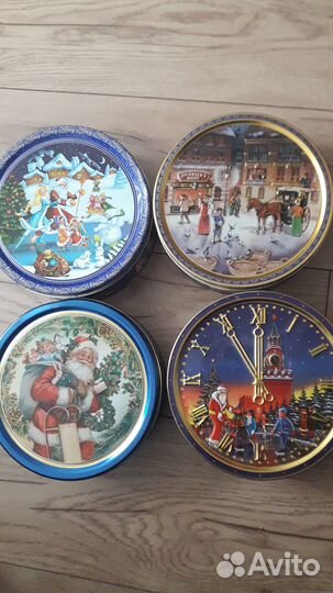 Жестяные банки из-под печенья