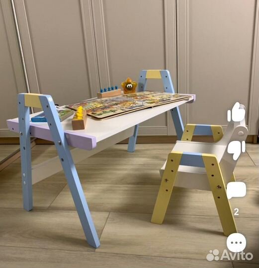 Детский стол и стул