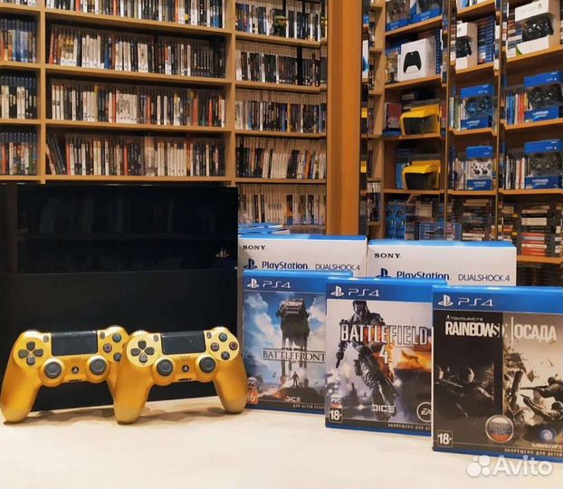 9.00 PS4 + 111 игр 1tb ps4 с играми пс4 1тб