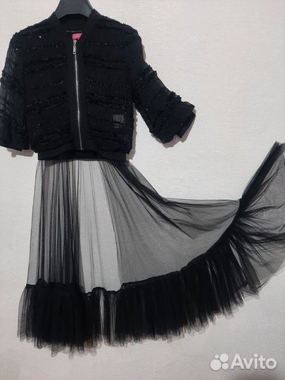 Бомбер с юбкой