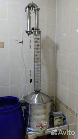 Дистиллятор с тарельчатой колонной-3