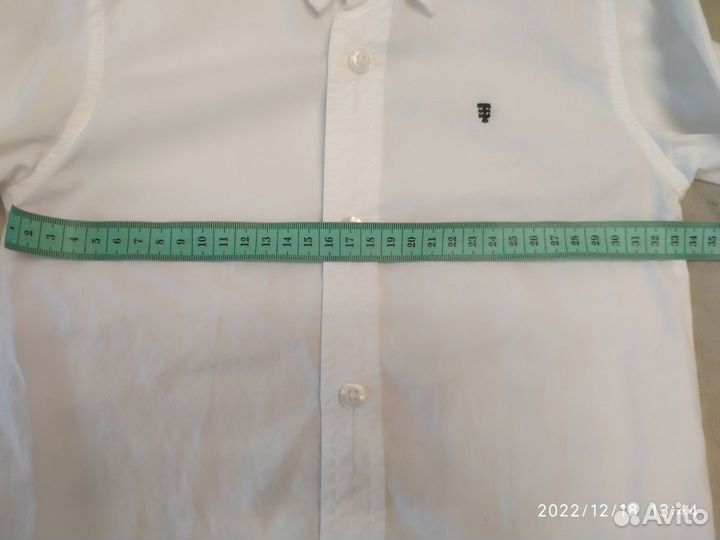 Рубашка белая для мальчика, р.98
