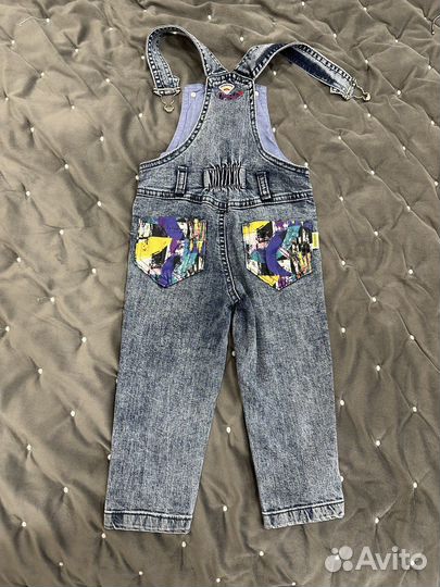 Джинсовый комбинезон для девочки (98)