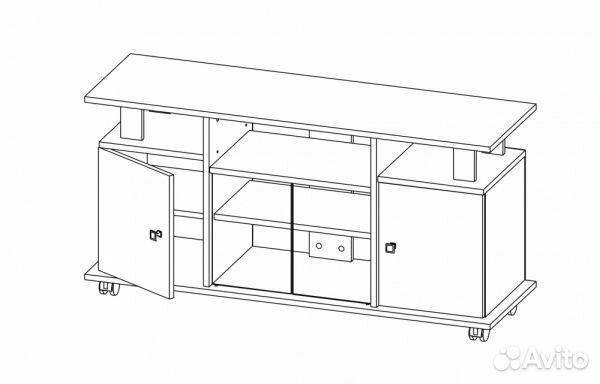 Тумба под телевизор Виста-13Н