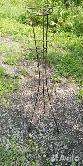 Подставка для цветов напольная металлическая