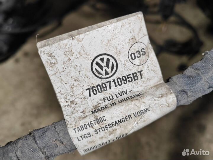 Проводка бампера передняя Volkswagen Touareg 3