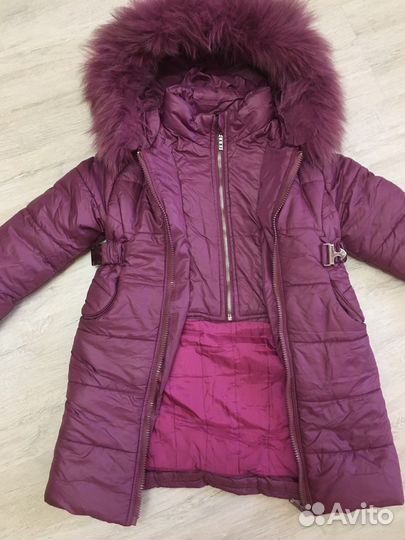 Куртка - пальто зимняя на девочку