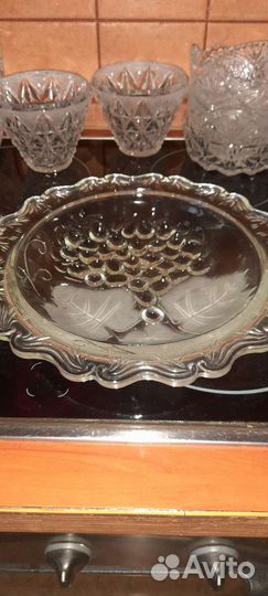 Блюдо для фруктов хрусталь