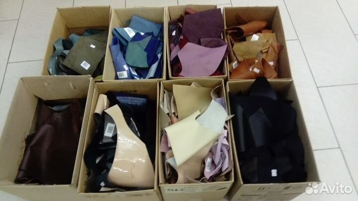 Кусочки кожи для рукоделия