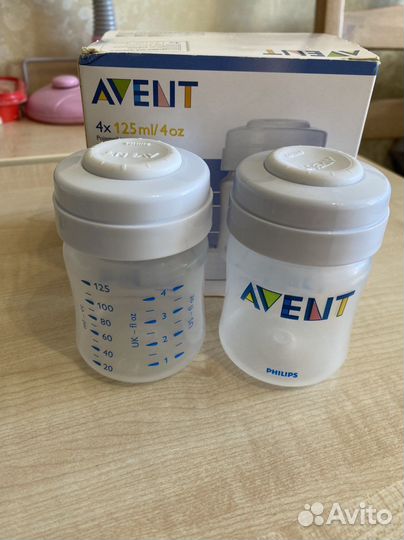 Накладки на грудь, контенеры для хранения молока