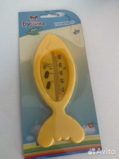 Расческа для новорожденных и термометр для воды