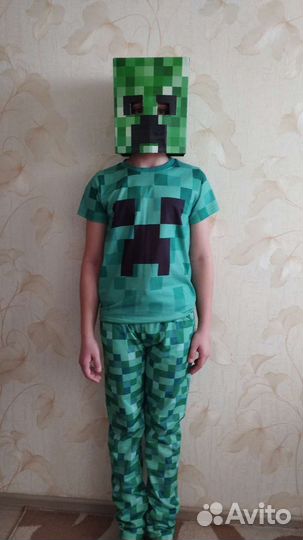 Костюм крипера из майнкрафт