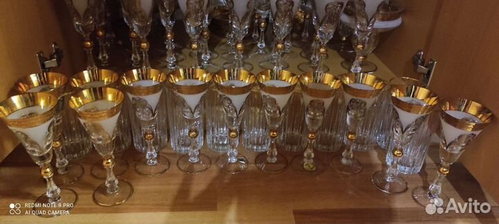 Хрусталь bohemia nike. Бокалы, рюмки